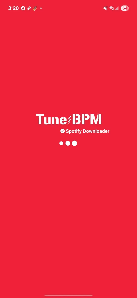 TuneBPM Spotify Downloader Search Screen - Find Spotify Songs